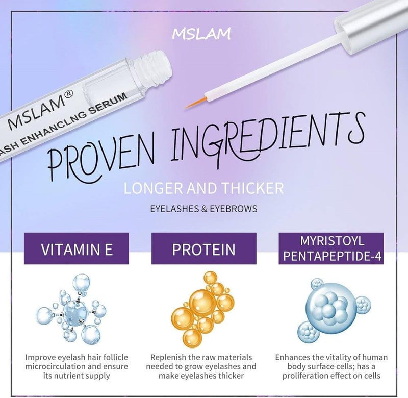 MSLAM Biotin Szempilla és Szemöldök Növesztő Szérum 5ml