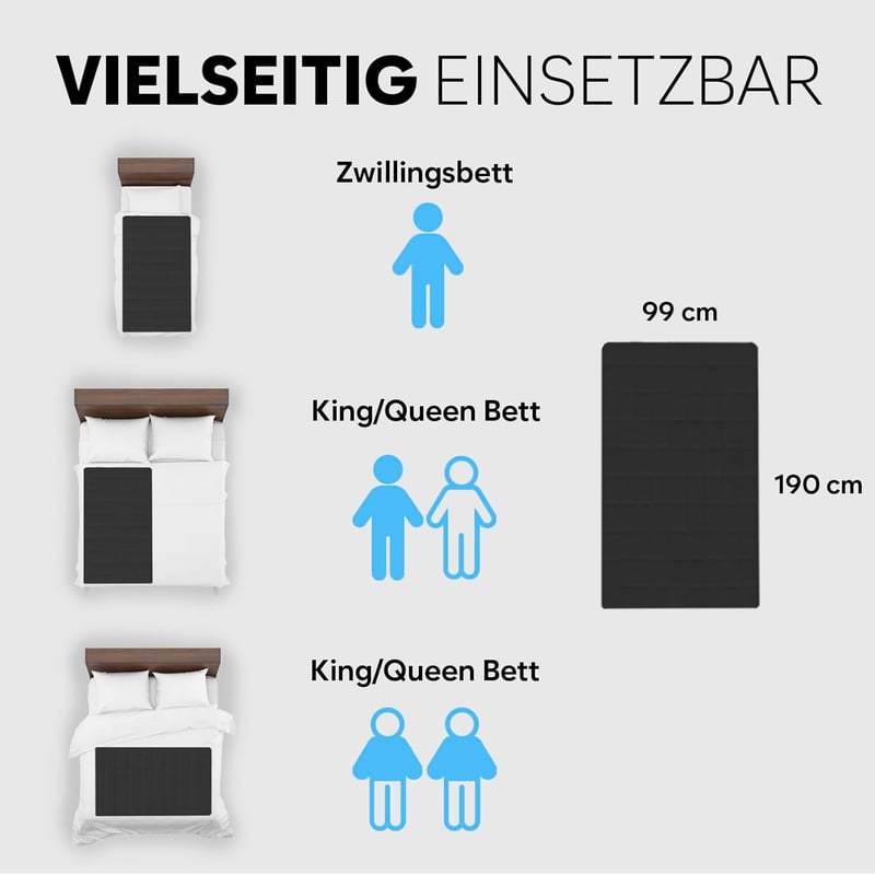 Adamson B10 Hűsítő Matracvédő - 190x100 cm - 100% Pamut - Hűtőmatrac Nyugodt Alváshoz - Meleget Érzékelőknek - Energiatakarékos Kialakítás