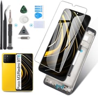 RongZy LCD Kijelző Csere Xiaomi Poco M3/Redmi 9T Telefonokhoz - Érintőképernyős Digitalizáló Fekete Kerettel, Szerelési Eszközökkel

AI: Ron 1