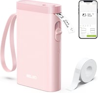 Nelko P21 rózsaszín Bluetooth címkenyomtató, hordozható öntapadós etikett készítő iOS/Android 1