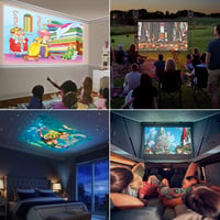 PVO Mini Projektor YG300Pro - Hordozható LED Projektor Gyerekeknek, 1080p Felbontás, 170" Vetítés, Bluetooth 5.4, Vezetékes Tükrözés, Kültér 6