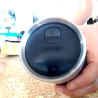 Contigo Luxe Autoseal termo šalica od nehrđajućeg čelika, crna (Licorice), 360 ml — Vidljivi su tragovi trošenja na dnu (stanje: vidi 2. sliku) 4