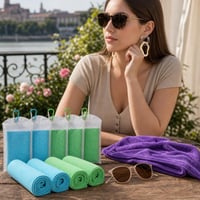 Pachet Aventură Retro: ochelari polarizați UV400 + lavetă microfibră + 4 prosoape răcoritoare sport 1