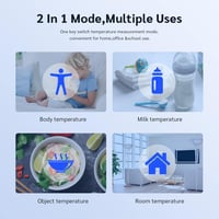 Femometer Érintés Nélküli Lázmérő Babáknak és Felnőtteknek - 1mp-es Mérés, Riasztással 6