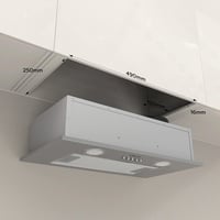 Ciarra CBCS5913A Páraelszívó Alap, 52 cm Széles, 300 m³/h Teljesítmény, Rozsdamentes Acél, LED Világítás, 3 Fokozat, Alumínium Zsírszűrő, CB 13