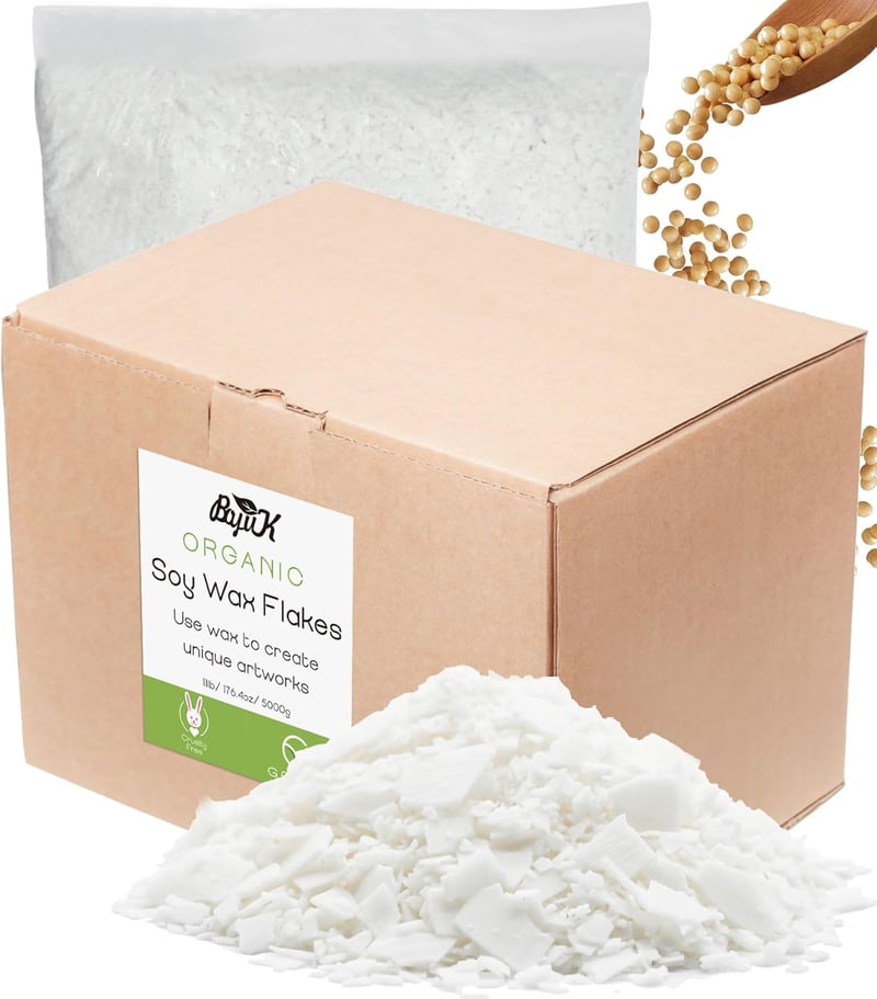 BOYUJK Prémium Bio Szójaviasz Gyertyakészítéshez - 5kg, 100% Természetes, Adalékmentes