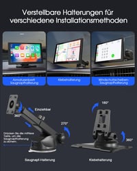 Avylet 9" Vezeték Nélküli CarPlay Autórádió 4K Menetrögzítővel - GPS Navigáció, Tolatókamera, Bluetooth Kihangosító, Tükrözés, Hangvezérlés 9