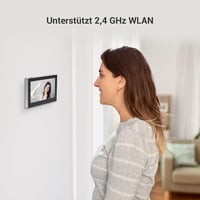 EZVIZ CP2 WiFi Ajtókémlelő 4,3" Színes Kijelzővel - 2MP Vezeték Nélküli Videós Kaputelefon 146° Látószöggel, 2200 mAh Akkumulátorral, Időjár 8