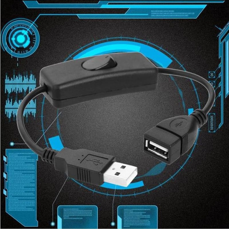 Greluma 2db USB hosszabbító kábel kapcsolóval - LED, ventilátor, autós kamera