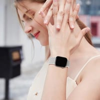 Apple Watch fehér nylon szíj - strapabíró és kényelmes 3