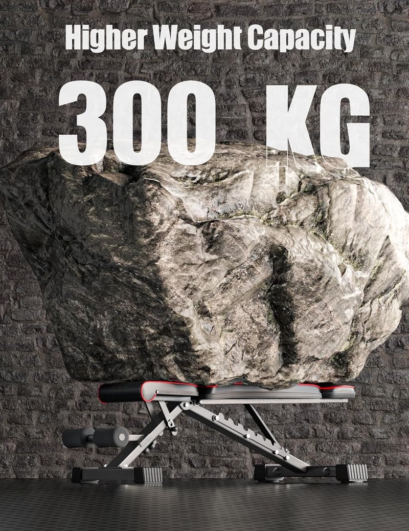 YOLEO 300kg-os állítható súlyemelő pad fejtámasszal és gerinctámasszal