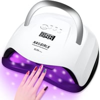 NAILGIRLS 168W-os UV LED Műköröm Lámpa, 4 Időzítővel és LCD Kijelzővel 1