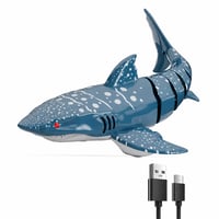Jucărie rechin cu telecomandă snookids 2,4 GHz RC — defect, pentru piese: motor nefuncțional, nu recepționează semnal (stare: vezi a 2-a imagine) 1