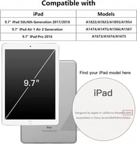 Apple iPad 9.7" Csillámos Rózsaszín Lányos Tok Kitámasztóval 2