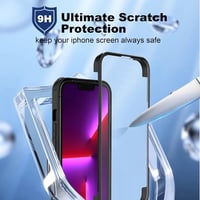 iPhone 13 Pro Fekete Ütésálló Tok Beépített Kijelzővédővel 7