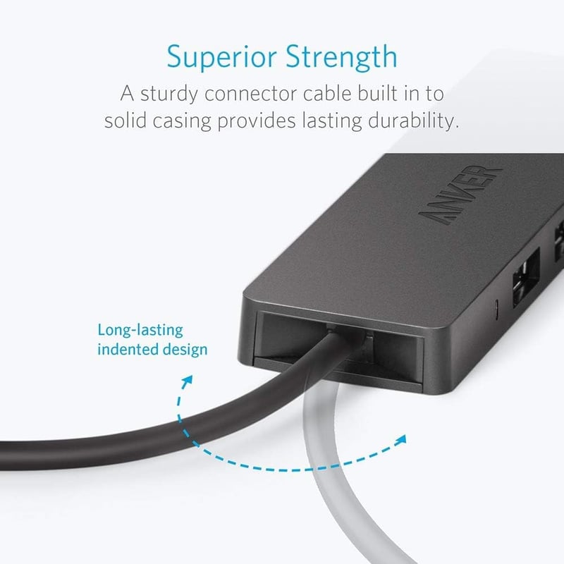 MacBook USB hub: 4 portos, ultra vékony USB 3.0 elosztó Apple és Surface eszközökhöz