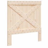 vidaXL tömör fenyőfa fejtámla 100x104 cm – hibás, 2 db B — hibás, alkatrésznek: 2 db B típusú faelem hiányzik (állapot: lásd a 2. képet) 1