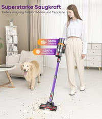 CHEBIO V18 Vezeték Nélküli Porszívó 45000Pa/550W - 70 Perces Üzemidő, Automata Szívóerő, LED Kijelző, HEPA Szűrő, Szőnyeghez, Állatszőrhöz 3