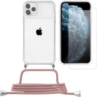 Apple iPhone 11 Pro Rózsaszín Arany Tok Csúsztatható Kameravédővel 1