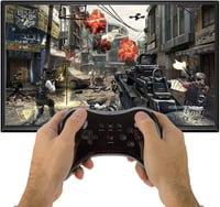 Wii U Pro Kontroller - Fekete Vezeték Nélküli Ergonomikus Gamepad 7