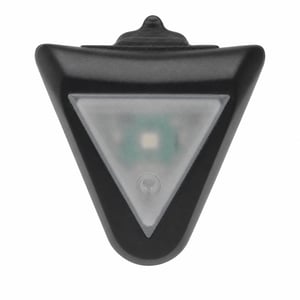 Lampă pentru bicicletă Uvex Plug-in LED XB039, negru-roșu, i-vo/Air — defectă, funcționează parțial: contact imperfect (stare: vezi a 2-a imagine)
