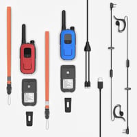 Radioddity gyerek walkie-talkie szett, 16 csatornás, 4km hatótávú, lámpával, 2db (piros-kék) 8