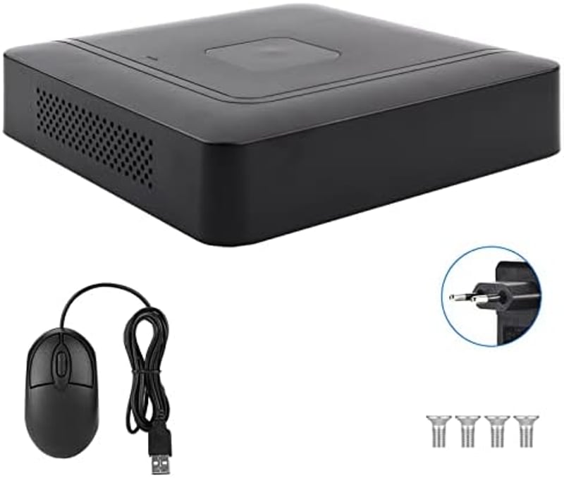 CCTV 4 csatornás biztonsági kamerarendszer rögzítő, AHD/CVI/TVI/DVR kompatibilis