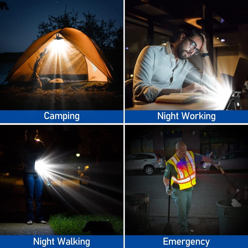 Lsnisni 1000 lumenes mini LED kulcstartó lámpa, USB-C tölthető, 2 db-os szett
