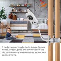 Lyeiaa Babafigyelő Tartó - Rugalmas Kamera Állvány GHB, ANMEATE SM24, Goodbabyuu24, Babysense V24US Modellekhez - Vezeték Nélküli Éjjellátó  9