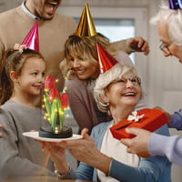 Touloube Örök Tulipán Üvegbúra Alatt - LED Világítással, Piros Művirág Ajándék Nőknek, Anyáknak - Különleges Dekoráció Szülinapra, Anyák Nap 7