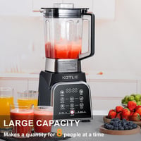 KOTLIE BS-0212 Turmixgép 2000W - 2 Literes BPA-mentes Smoothie Készítő 8 Intelligens Programmal, 6 Rozsdamentes Acél Pengével, Érintőképerny 1