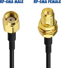 BINGFU WiFi Antenna Hosszabbító Kábel 10m - RP-SMA Csatlakozók, RG174 Koaxiális, Router, Biztonsági Kamera, PCIE Hálózati Kártya Kompatibili 4