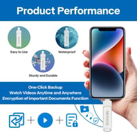 iPhone USB pendrive 64GB, 3 az 1-ben, iOS/Android/PC kompatibilis 3