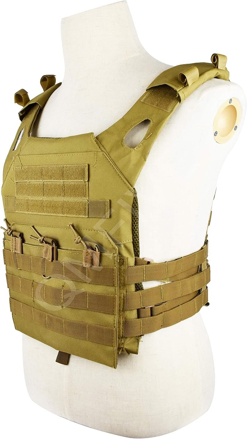 QMFIVE Taktikai Airsoft Mellény - Sivatagi MOLLE Rendszerű JPC Harcászati Felszerelés