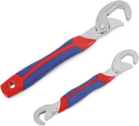 WORKPRO 2 részes gyorsállítású univerzális villáskulcs készlet, 9-32 mm, króm-vanádium acél, ergonomikus gumírozott markolattal 1