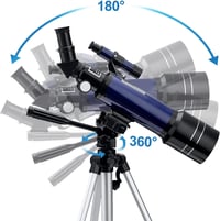 BEBANG Csillagászati Távcső 400/70mm FMC Optikával, Állvánnyal és Mobiladapterrel - Kezdőknek és Haladóknak, Hordozható Teleszkóp Szett 4
