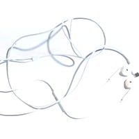 Apple EarPods slušalice s USB-C priključkom, bijele – vidljivo je da su korištene na dijelu sa zvučnikom (stanje: vidi 2. sliku) 2