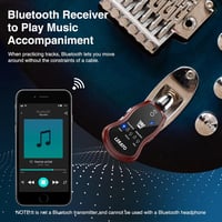 LEKATO Gitár Fejhallgató Erősítő - Bluetooth-os Zsebméretű Gitárerősítő 5 Beépített Effekttel, Újratölthető, Elektromos és Akusztikus 3