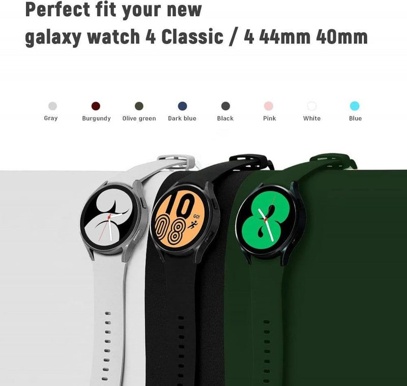Samsung Galaxy Watch 6/5/4 Classic kompatibilis szilikon cserepánt