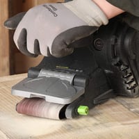 GALAX PRO S1T-SW19-76A Szalagcsiszoló 1010W, 6 Sebességfokozattal, Porszívó Csatlakozással, 533x76mm Csiszolófelülettel, Porzsákkal, Faanyag 8