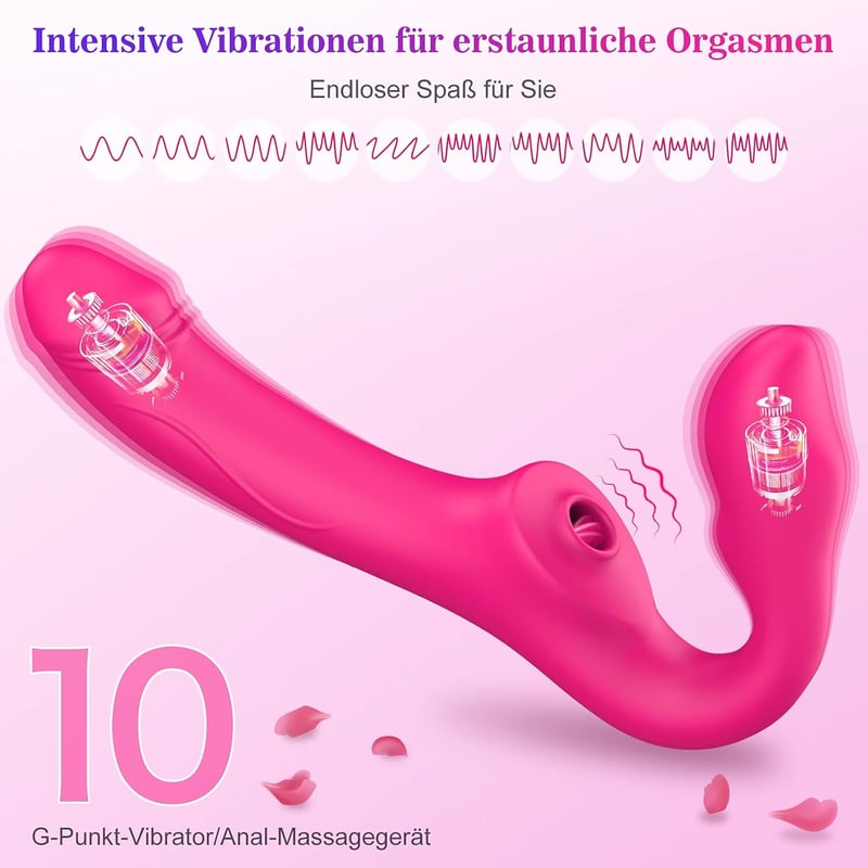 Amoochoo Páros Vibrátor - Dupla Élvezet Nőknek, 10 Módú Csiklóizgató és G-pont Stimuláló