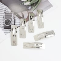 50 db Ezüst Fém Hajcsat Lányoknak és Nőknek - DIY Kézműves Hajdísz 5