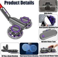Dyson Digital Slim V12 Fluffy kompatibilis motoros padlókefe mikroszálas kendővel 2