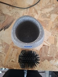 WENKO Pion WC-kefe tartóval, természetes kő hatású prémium kerámia, cserélhető — hiányzó WC-kefenyél (állapot: lásd a 2. képet) 5