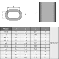 MroMax 100db M2.5 Ezüst Alumínium Hurokcső - Kutyapóráz, Ruhaszárító, Dekoráció 5