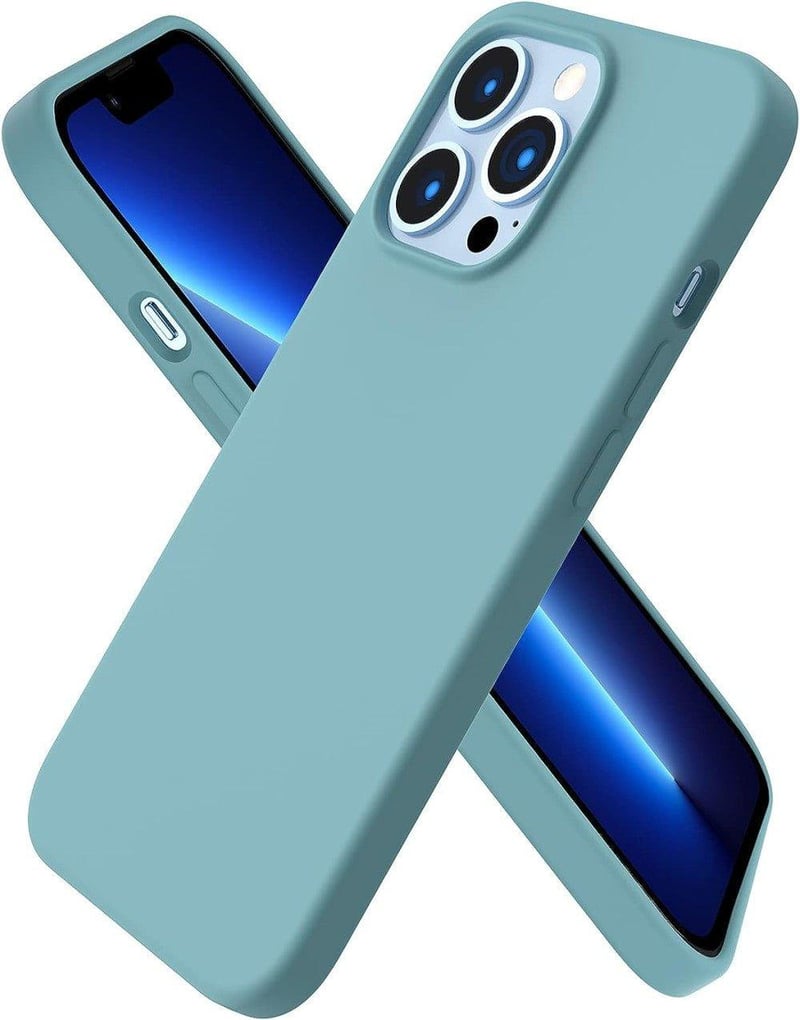 Apple iPhone 13 Pro Kékeszöld Ütésálló Szilikon Védőtok
