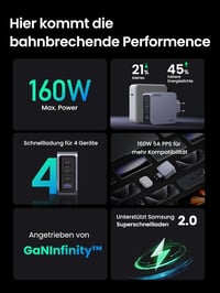 UGREEN Nexode Pro 160W GaN USB-C Töltő - 4 Portos Gyorstöltő MacBook, iPhone, iPad, Galaxy Készülékekhez, PD3.1 Támogatással

AI: I've creat 9