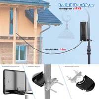 Erősítős DVB-T2 antenna beltérre/kültérre, 10m kábellel - 2024-es modell 7