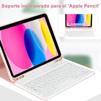 iPad 10. generációs billentyűzetes tok, KBCASE spanyol Bluetooth billentyűzettel és ceruzatartóval 4