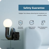 Zigtiger Fekete LED és Halogén Dimmer Kapcsoló 5